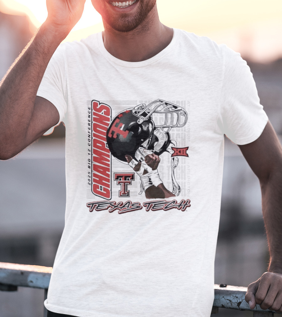 Texas Tech Red Raiders Champions XII Big 12 Football 2025 T-Shirt