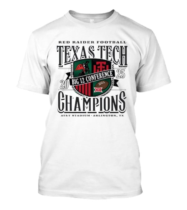 Texas Tech Red Raiders Football Big 12 Champions AT&T Stadium Arlington TX T-Shirt