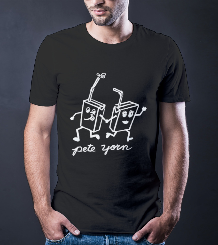 Pete Yorn Juice Box Funny Cute Cartoon Characters T-Shirt