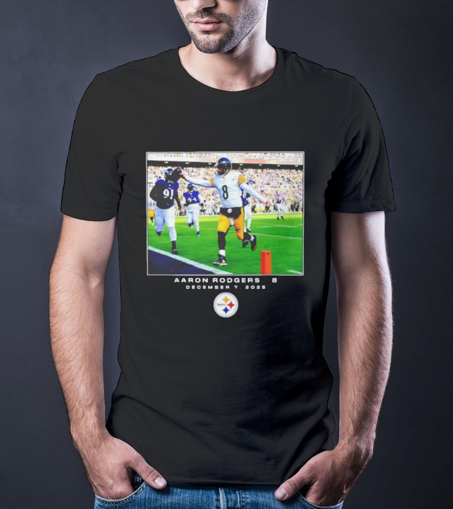 Pittsburgh Steelers Aaron Rodgers December 7 2025 NFL Victory Moment T-Shirt