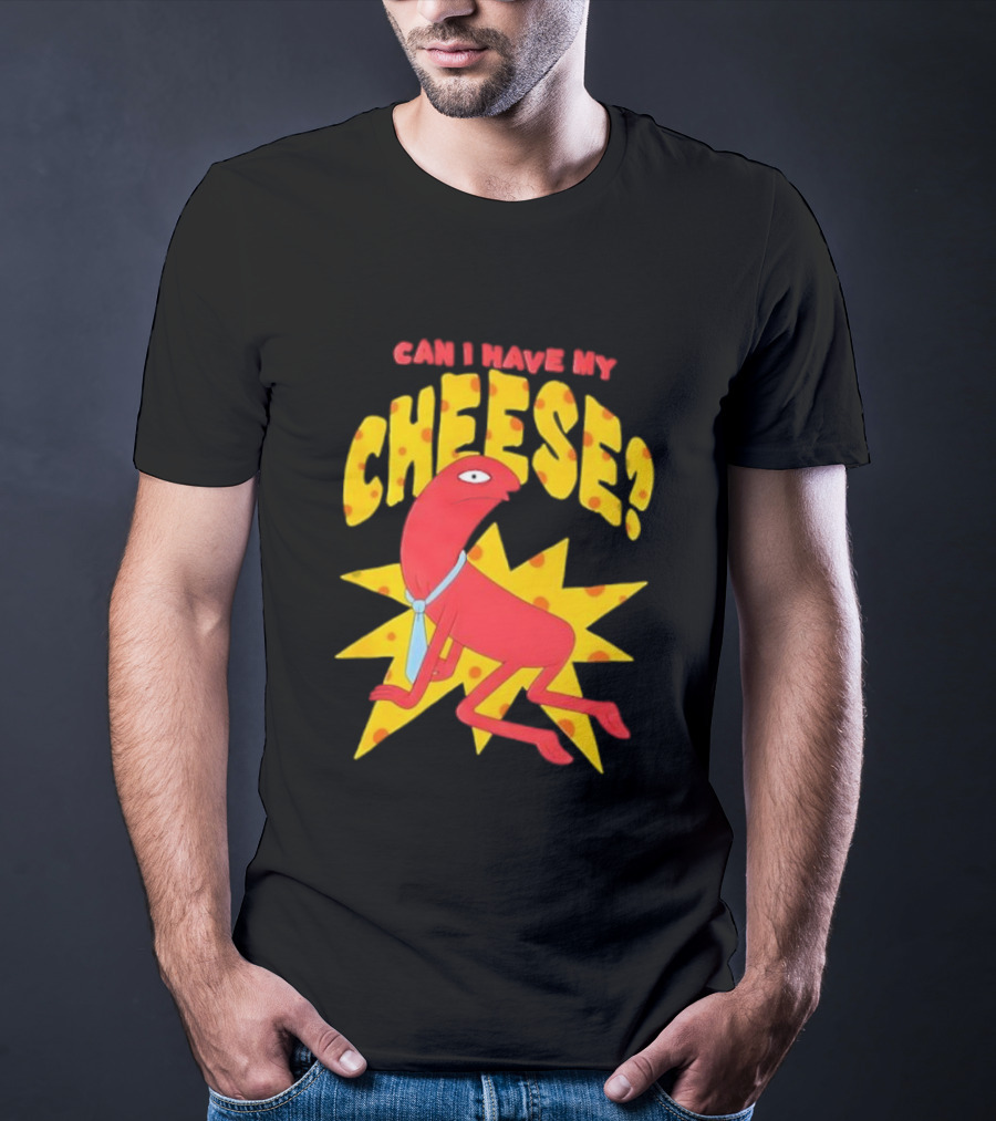 Smiling Friends Alan Can I Have My Cheese Character Illustration T-Shirt