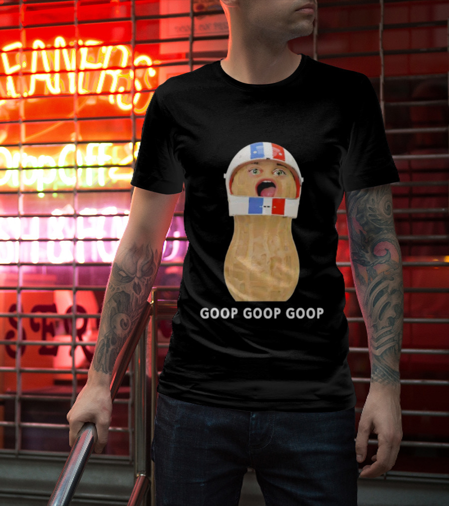 Goop Goop Goop Peanut Football Helmet T-Shirt