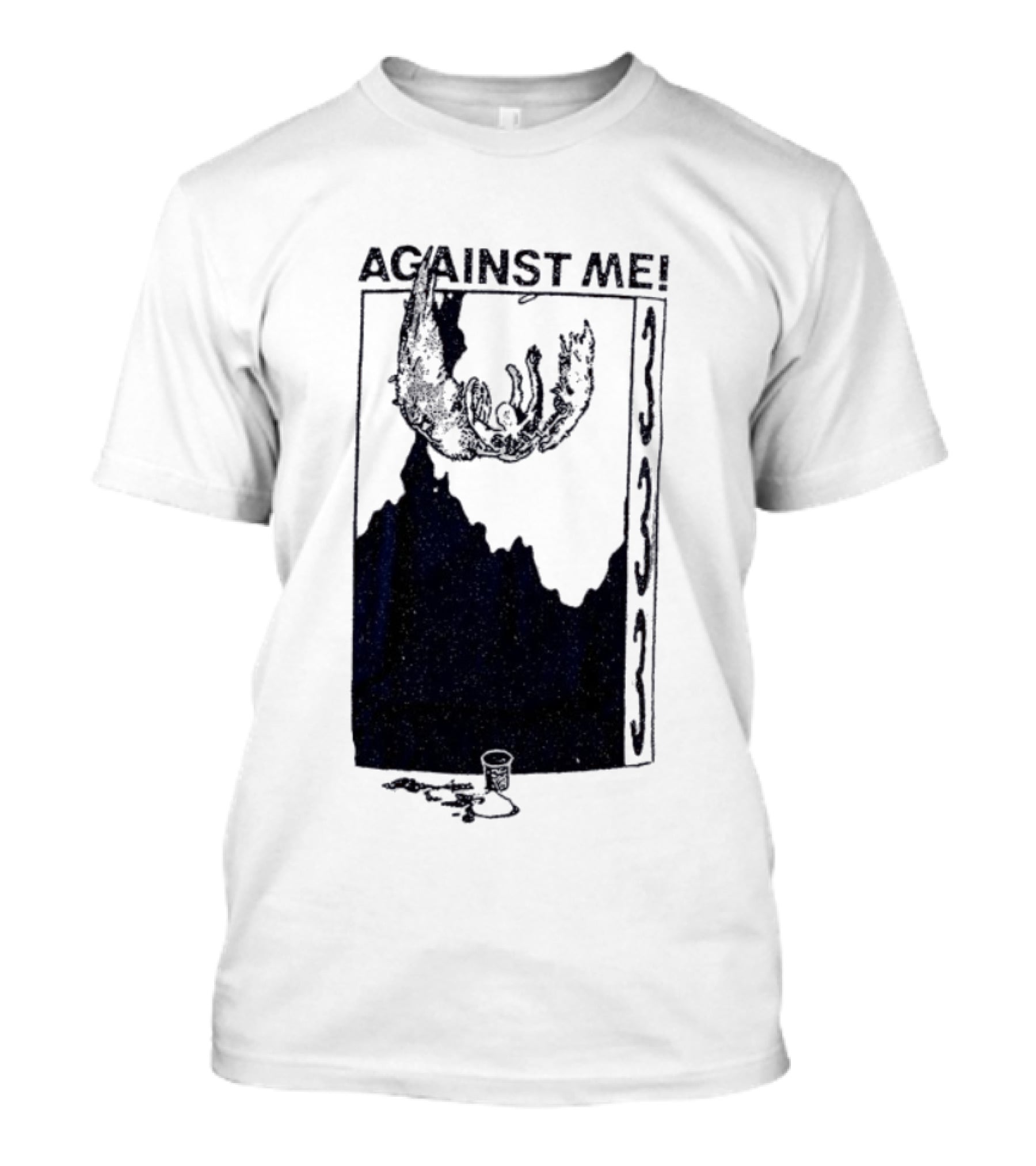 Against Me 333 Band Art Starry Night Imagery T-Shirt