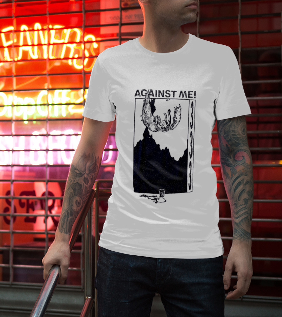 Against Me 333 Band Art Starry Night Imagery T-Shirt