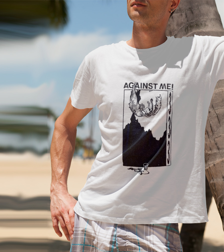 Against Me 333 Band Art Starry Night Imagery T-Shirt