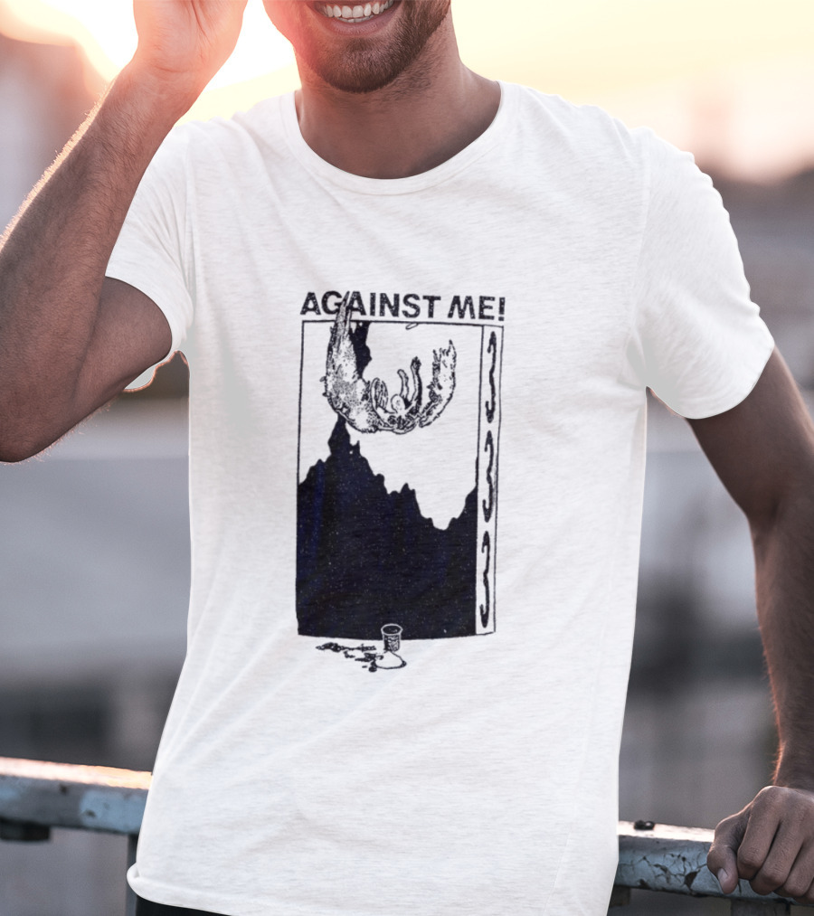 Against Me 333 Band Art Starry Night Imagery T-Shirt