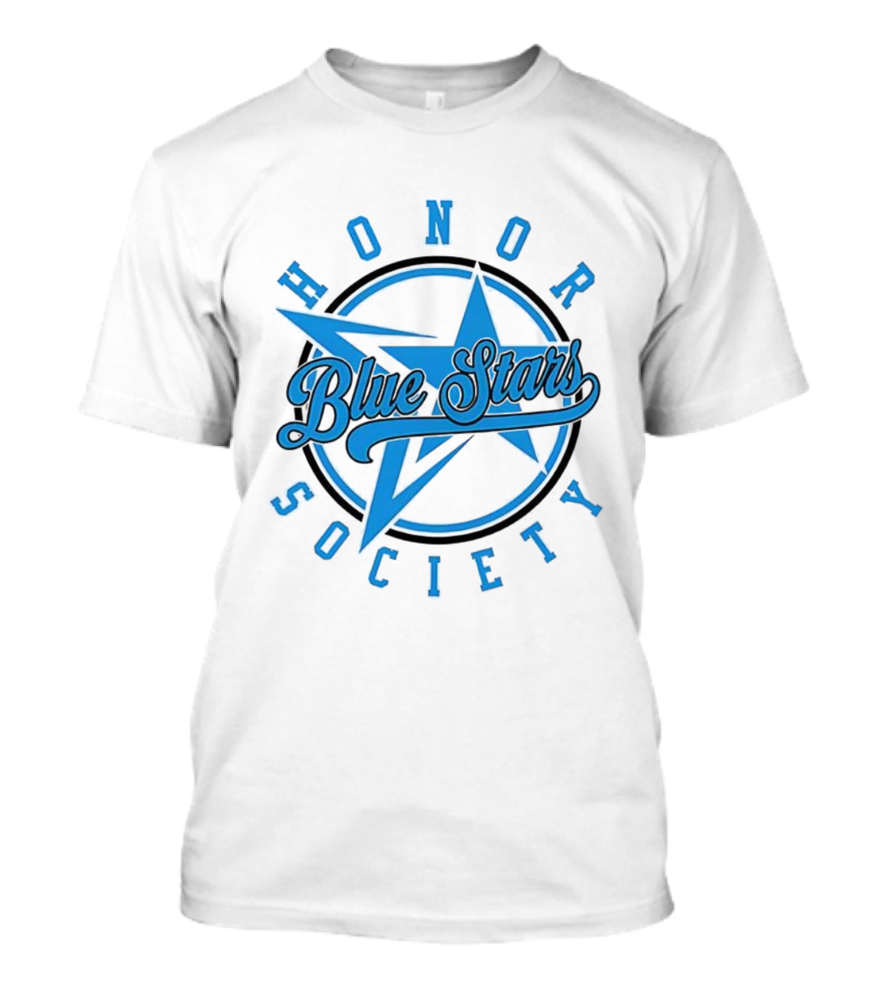 Blue Stars Honor Society Star Emblem T-Shirt