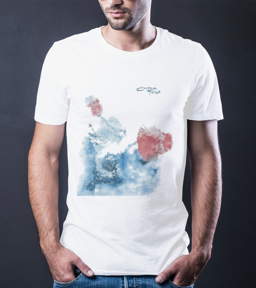 Cocteau Twins Head Over Heels Sunburst Blue And Red Abstract T-Shirt