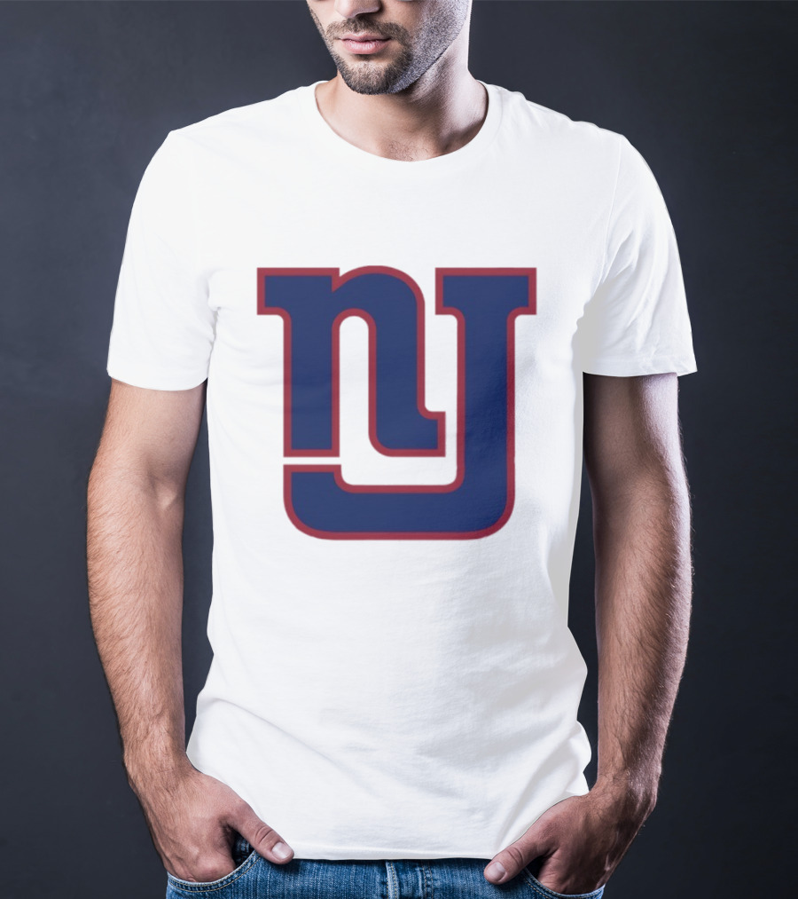 New York Giants NY Style Twist Iconic Emblem Football Team T-Shirt