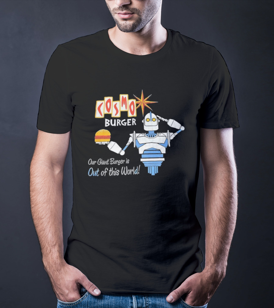Cosmo Burger Giant Burger Robot Star Out Of This World T-Shirt