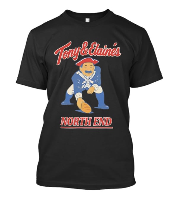 Tony & Elaine’s Colonial Figure Holding Bread North End T-Shirt