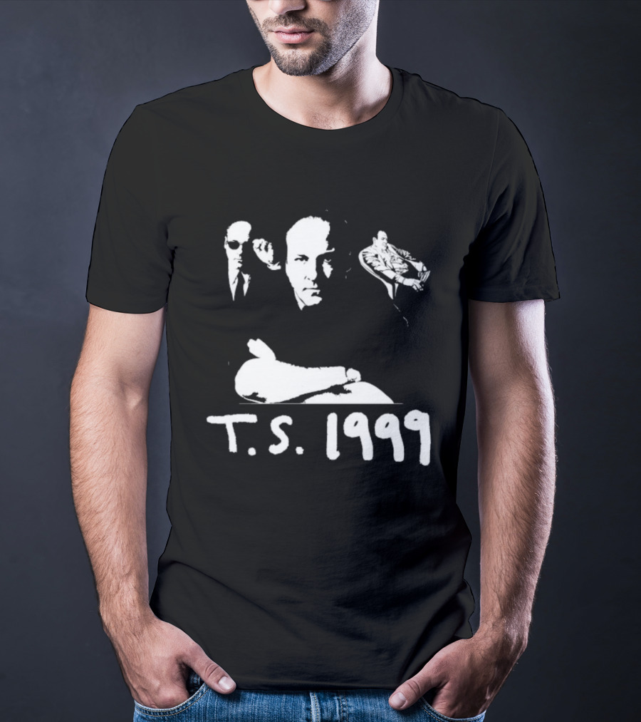 T.S. 1999 Sopranos Inspired Iconic Mob Boss Imagery T-Shirt