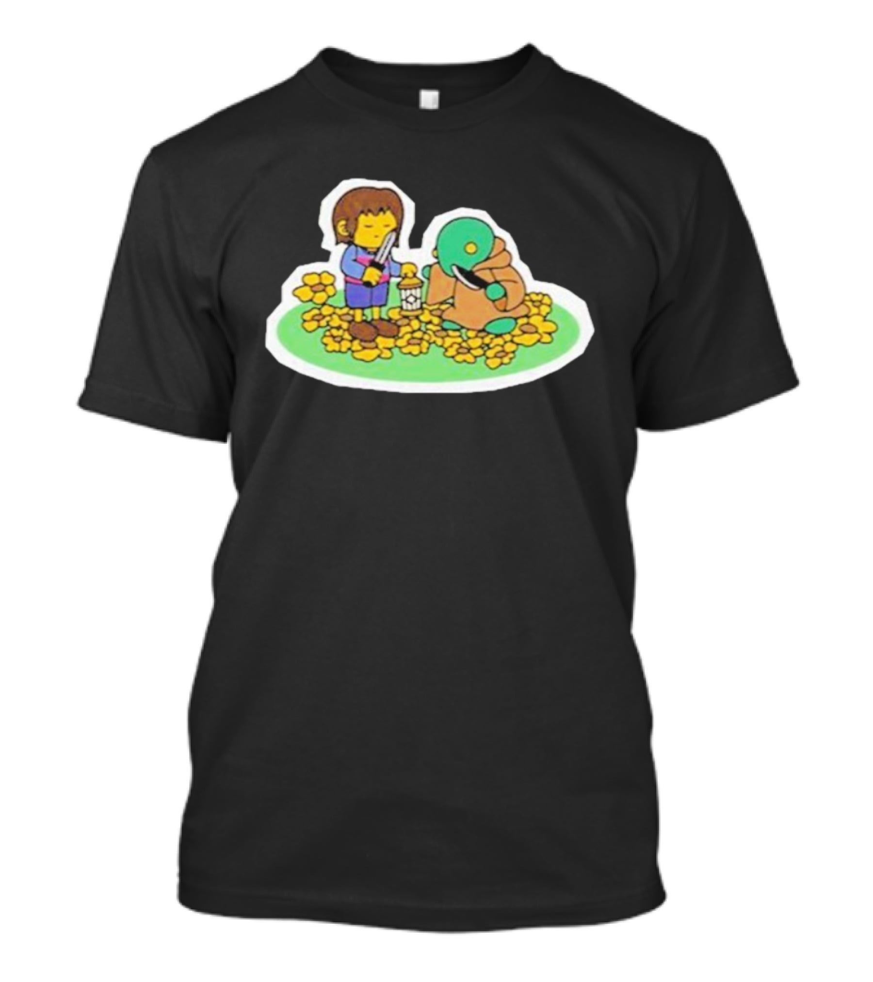 Undertale X Square Enix Frisk Tonberry Collaboration Crossover Fan Art T-Shirt