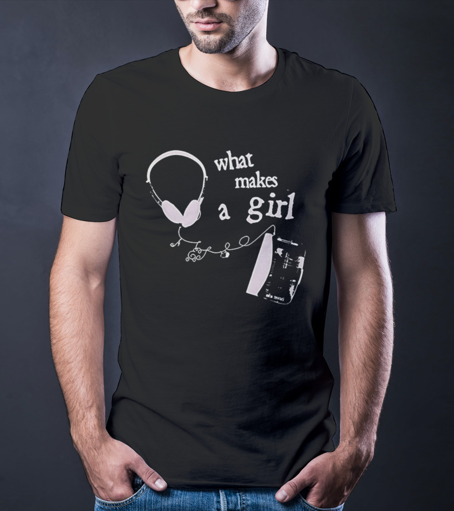 What Makes A Girl Headphones And Sheet Music T-Shirt