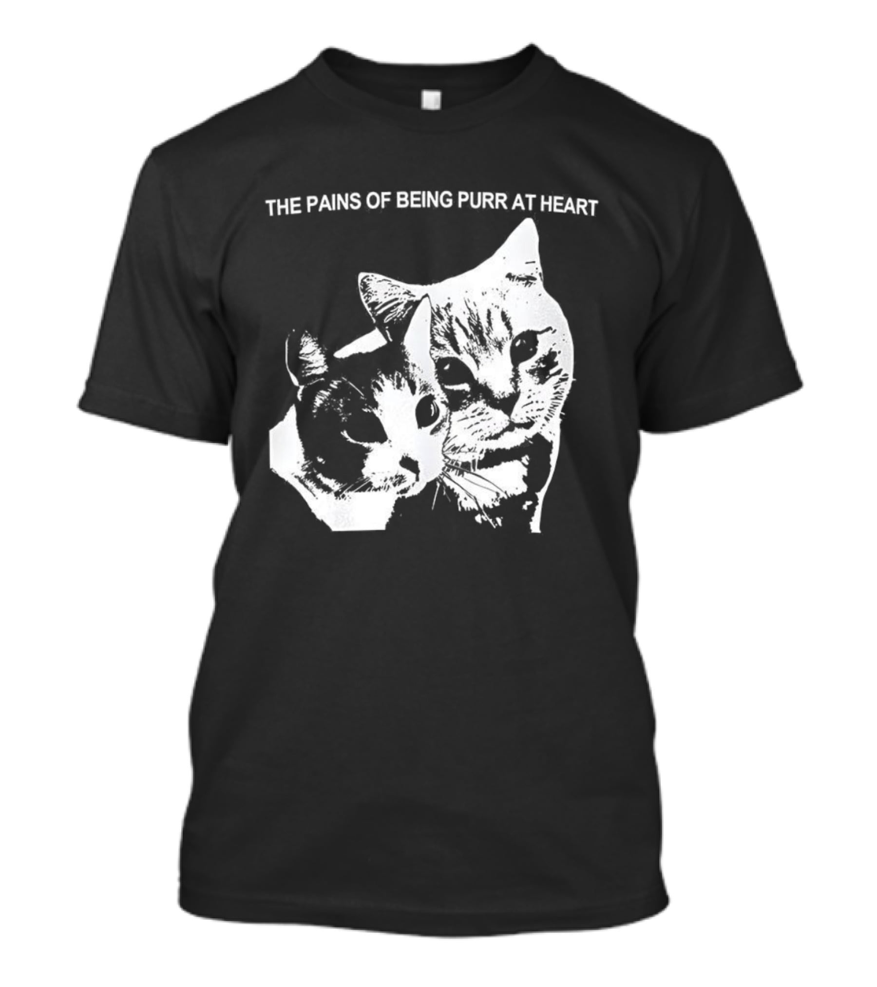 The Pains Of Being Pure At Heart Cat Faces T-Shirt