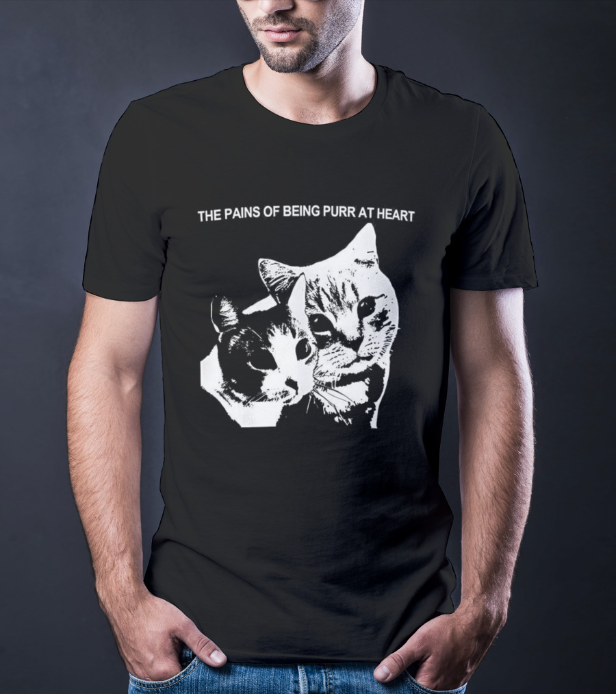 The Pains Of Being Pure At Heart Cat Faces T-Shirt