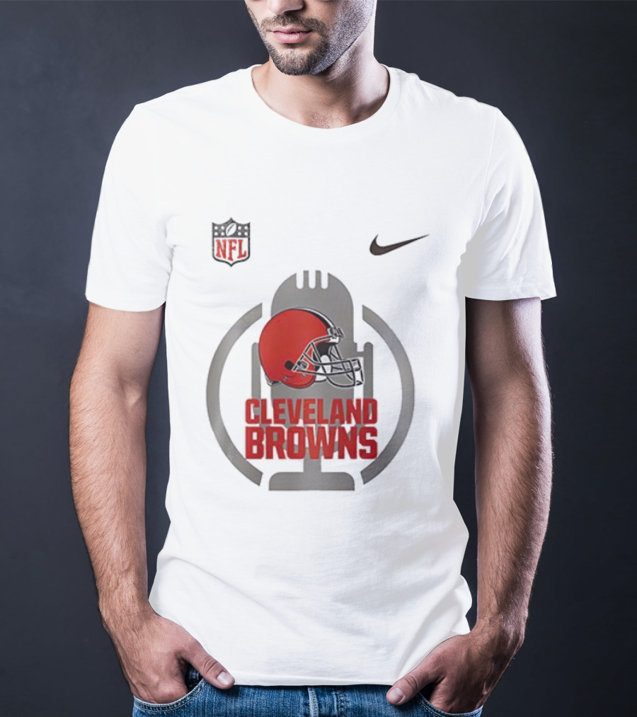 Cleveland Browns Nike NFL Red Helmet Collaboration T-Shirt