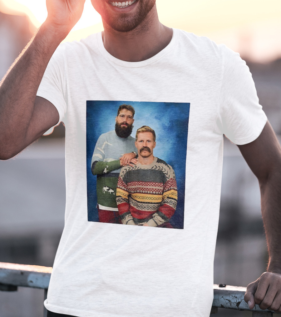 Gabriel Landeskog Brent Burns Stepbrothers Colorado Avalanche Hockey Merry Christmas T-Shirt