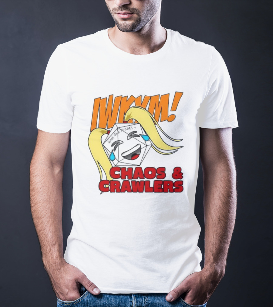 IWKYM Chaos Crawlers Pigtail Dice Face Comedy T-Shirt