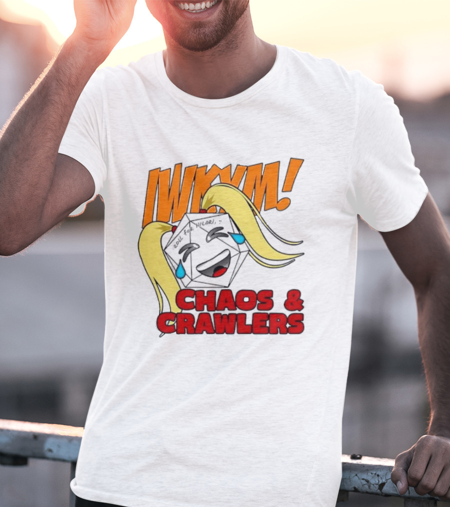 IWKYM Chaos Crawlers Pigtail Dice Face Comedy T-Shirt