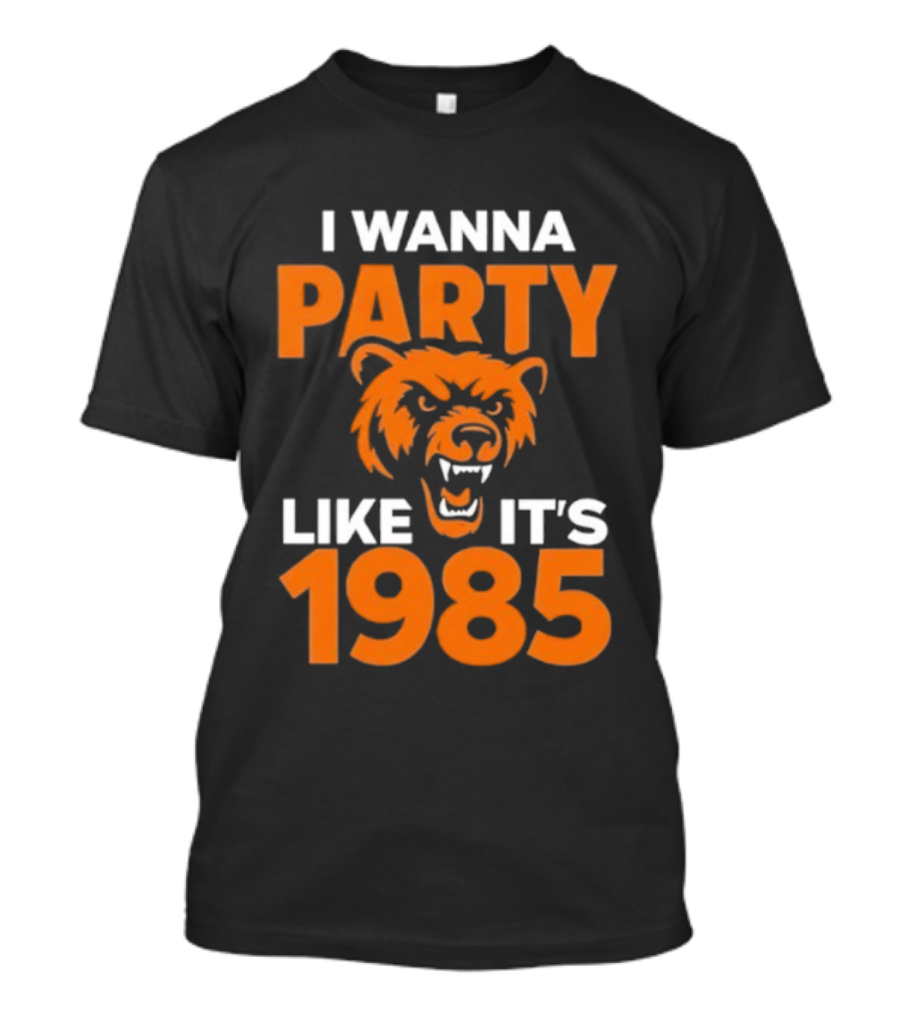 I Wanna Party Like It's 1985 Chicago Bears Retro Style T-Shirt