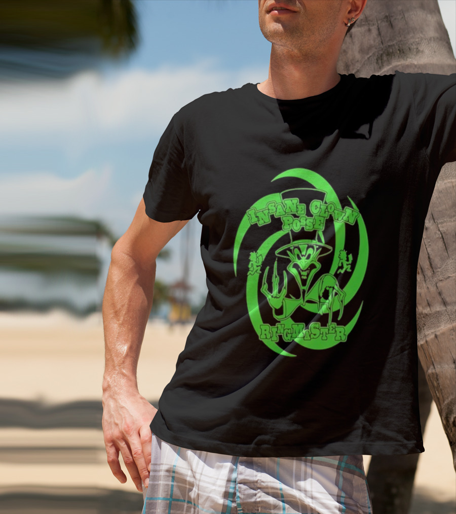 Insane Clown Posse Ringmaster Neon Green Logo T-Shirt