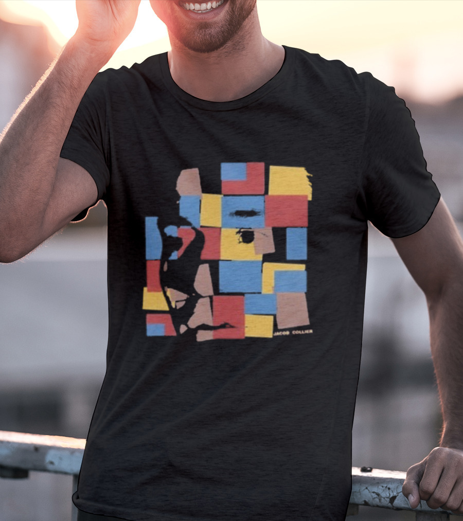 Jacob Collier The Light For Days Colorful Mosaic Blocks T-Shirt