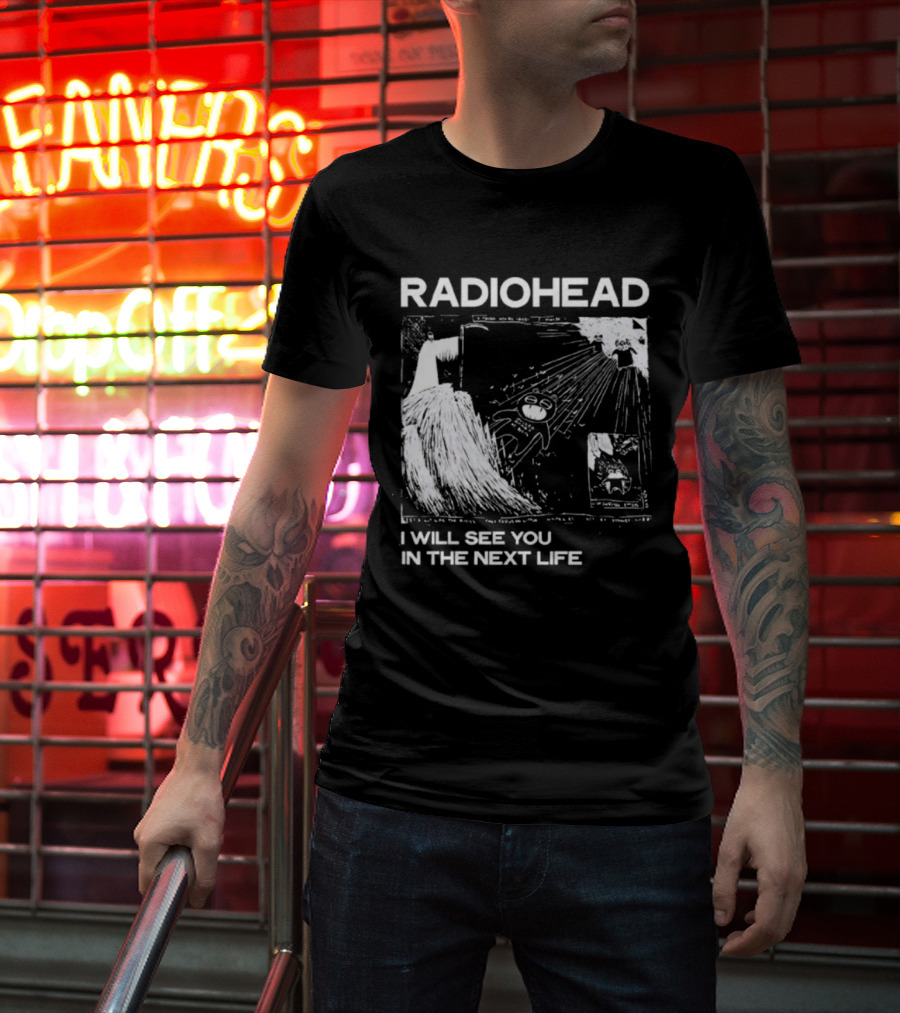 Radiohead I Will See You In The Next Life Vintage Album Art Concept T-Shirt