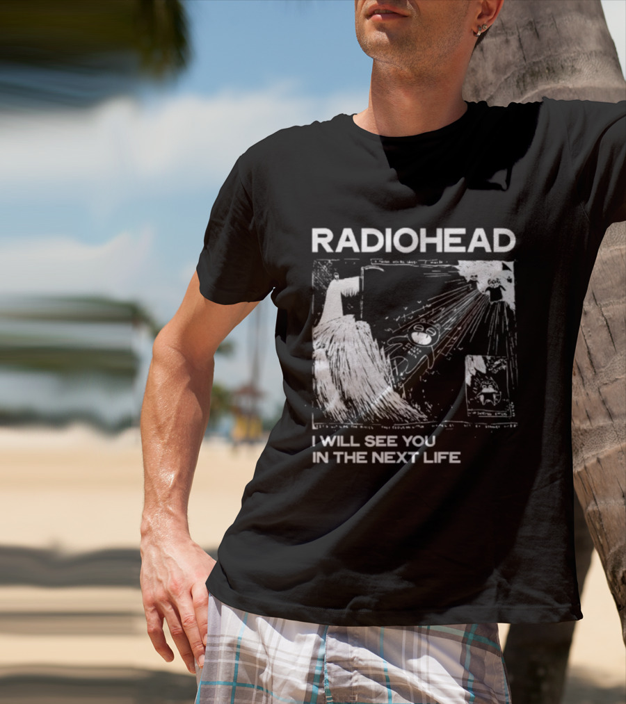 Radiohead I Will See You In The Next Life Vintage Album Art Concept T-Shirt