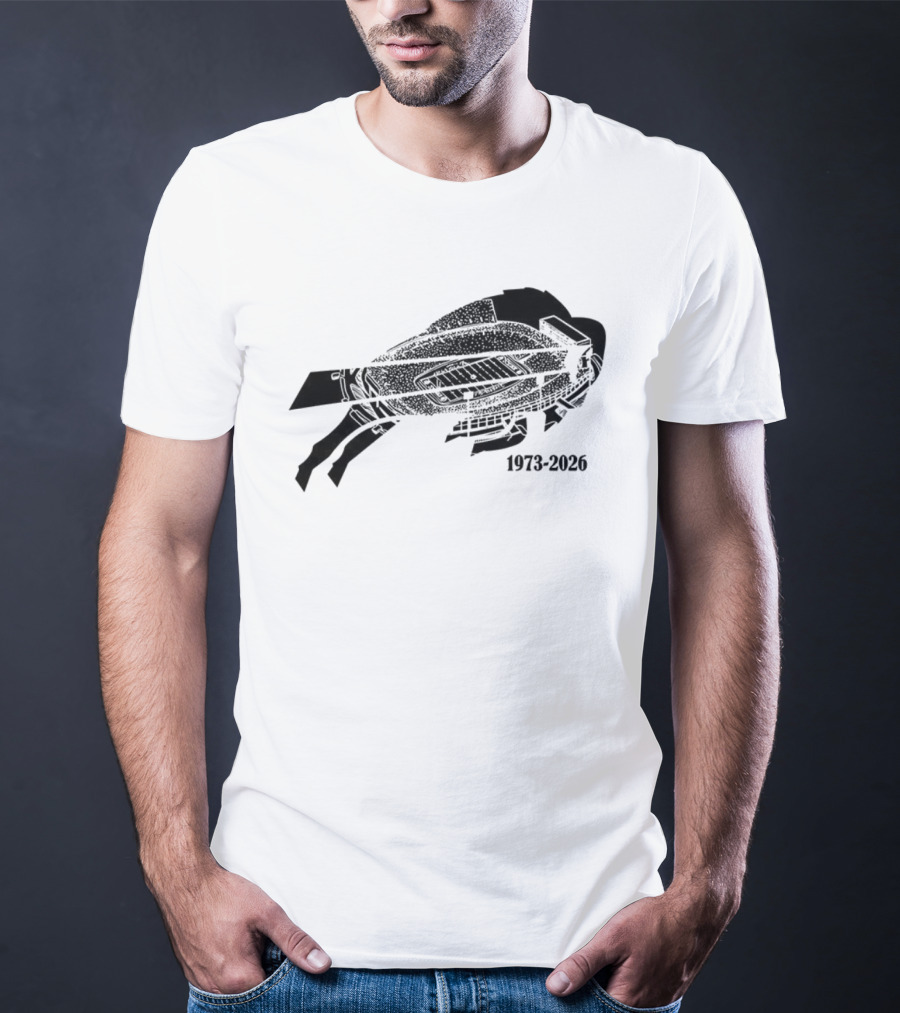 Buffalo Bills Highmark Stadium Farewell Tour 1973-2026 T-Shirt