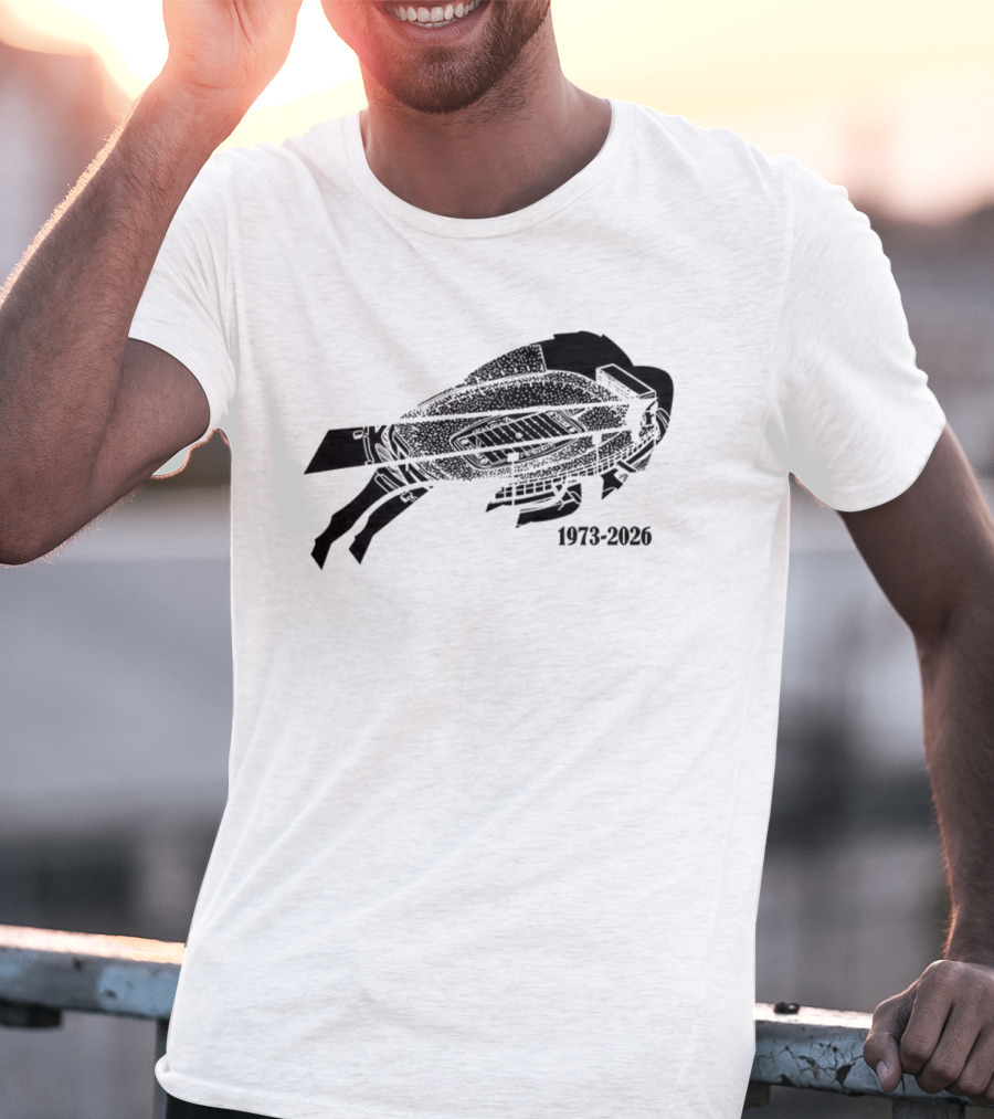 Buffalo Bills Highmark Stadium Farewell Tour 1973-2026 T-Shirt