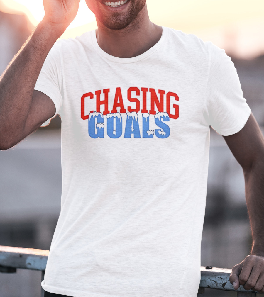 Chasing Goals Ice Sports Motivation T-Shirt