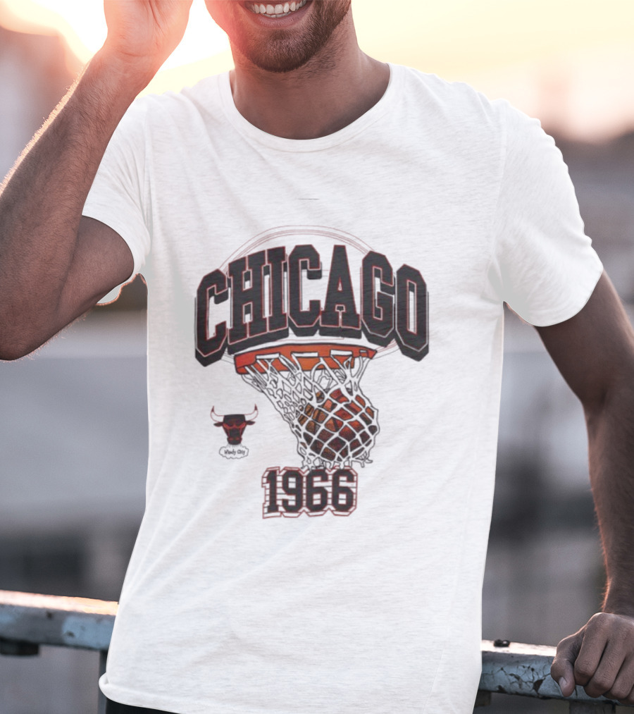 Chicago Bulls 1966 Basketball Hoop T-Shirt