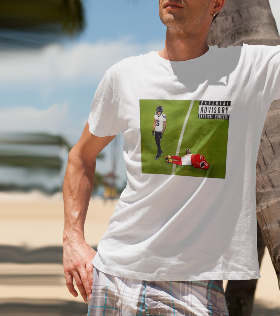 Parental Advisory Football Hit Jalen Pitre Versus Kansas City T-Shirt
