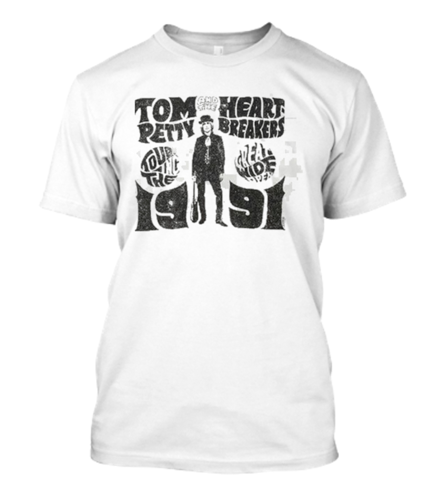 Tom Petty And The Heartbreakers Great Wide Open Tour 1991 Vintage Style T-Shirt