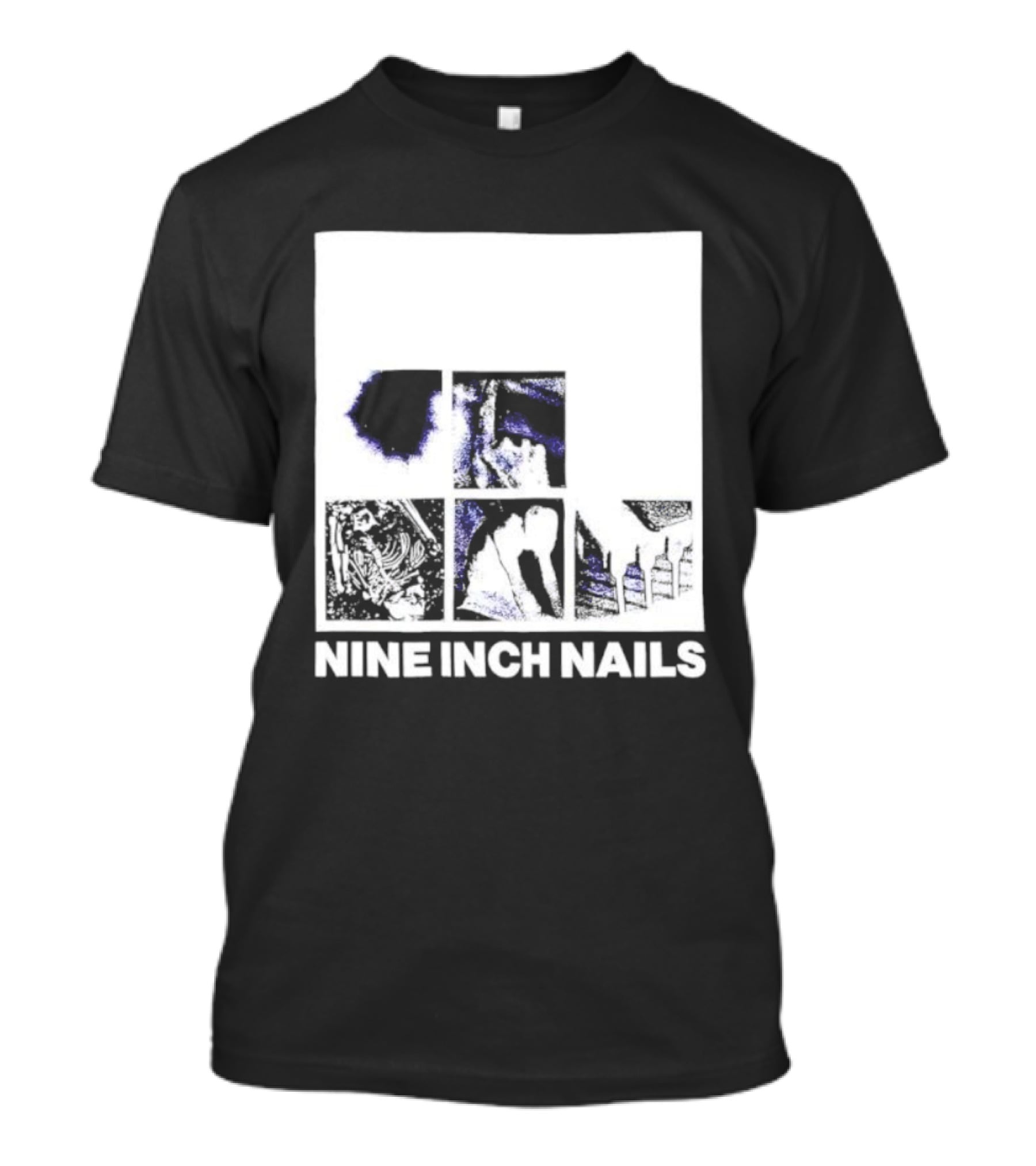 Nine Inch Nails Bad Witch Album Art With Square Panel Imagery T-Shirt