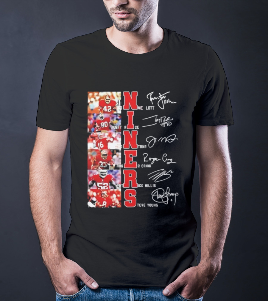 Niners San Francisco 49ers Legendary Players And Numbers T-Shirt