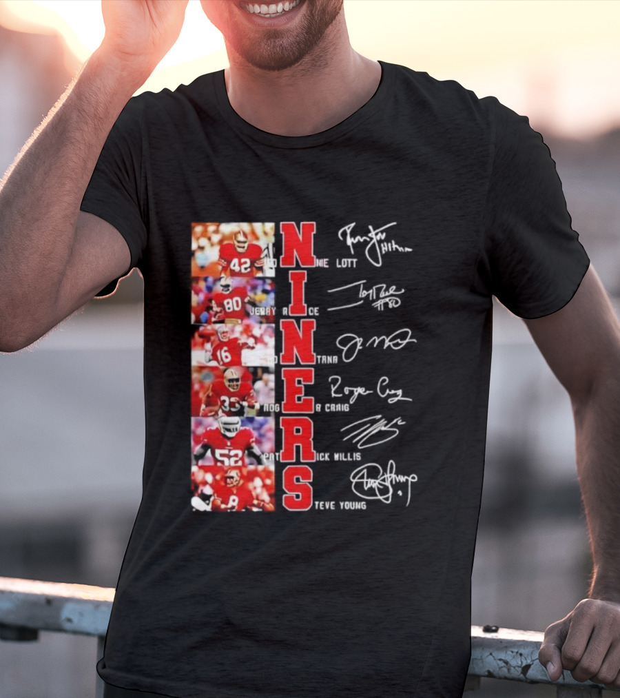 Niners San Francisco 49ers Legendary Players And Numbers T-Shirt