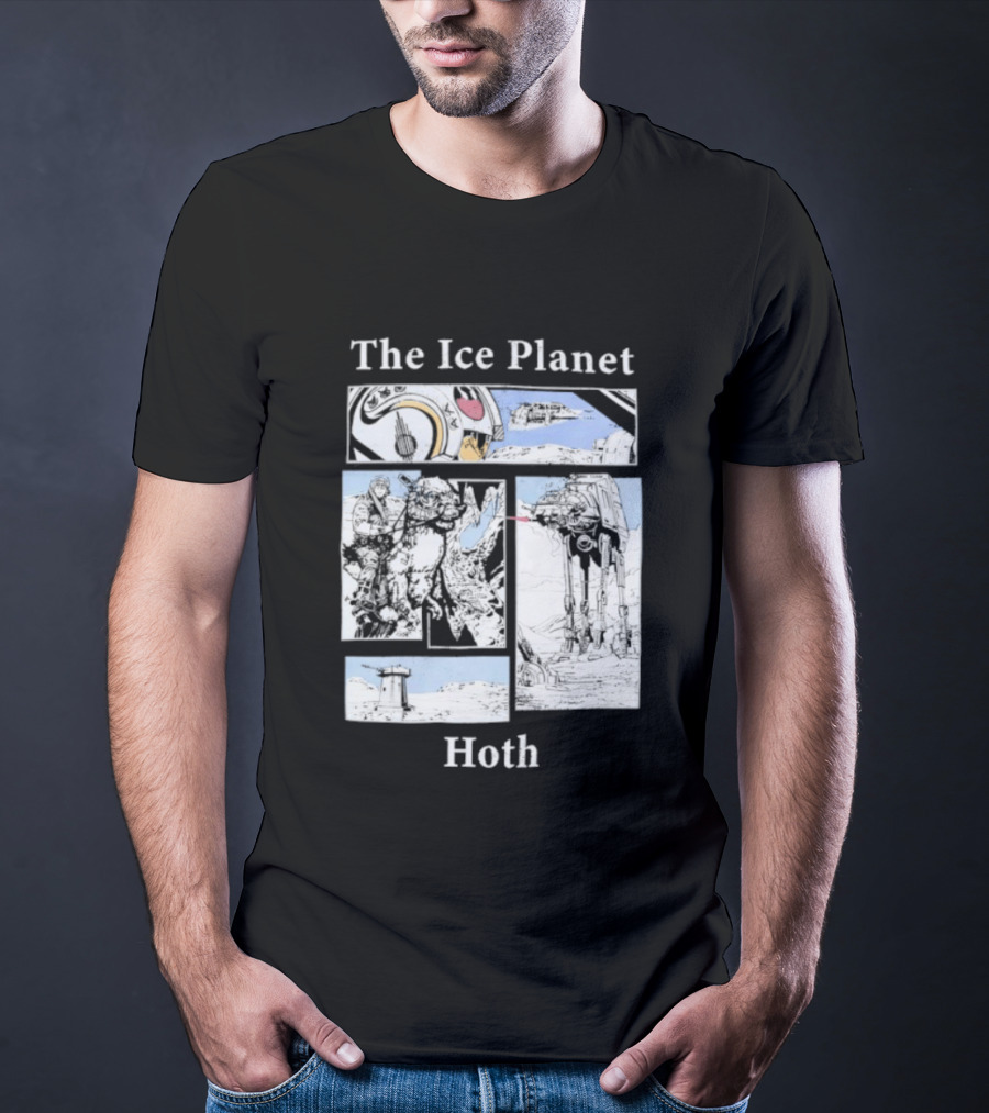 The Ice Planet Hoth Star Wars Story Panel T-Shirt
