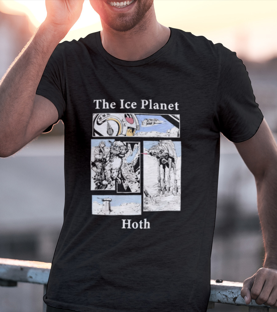 The Ice Planet Hoth Star Wars Story Panel T-Shirt