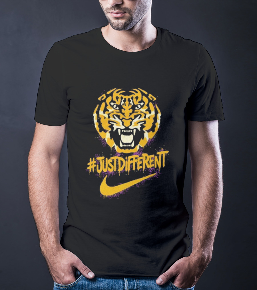 Zubaz Northwest NCAA LSU Tigers Nike Tiger Head JustDifferent T-Shirt