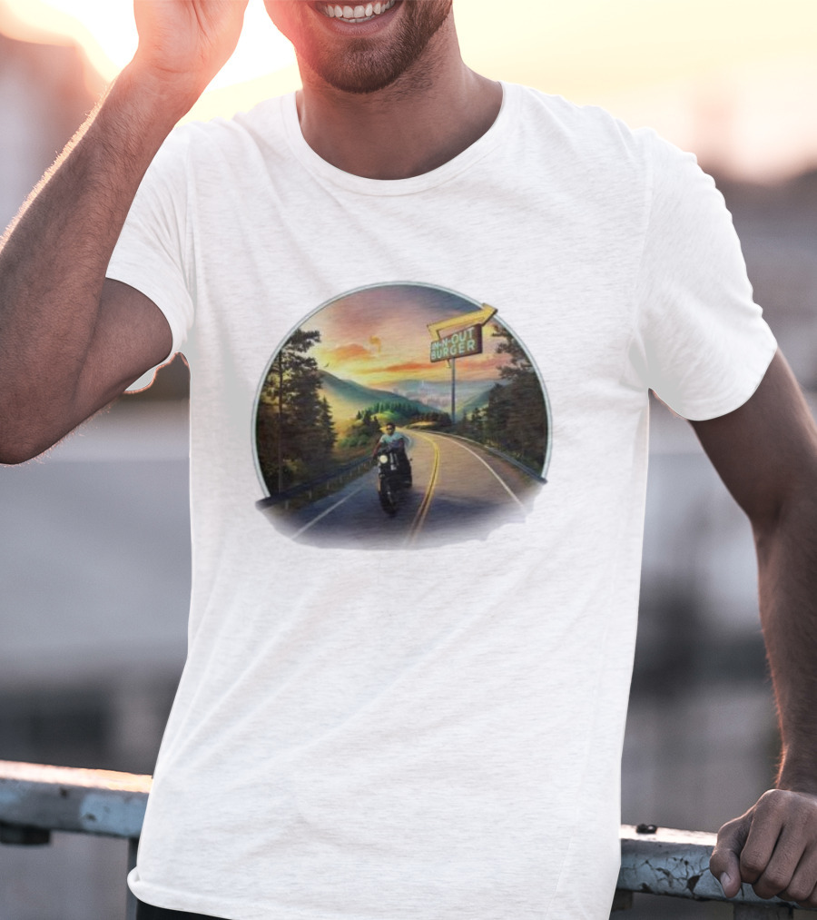 Riding To In-N-Out Burger On Scenic Highway In Tennessee T-Shirt