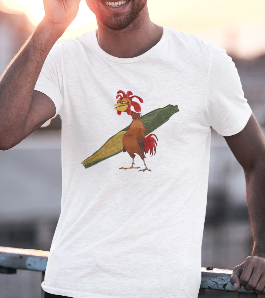 Chicken Joe Surf's Up Movie Character Funny Surfboard T-Shirt