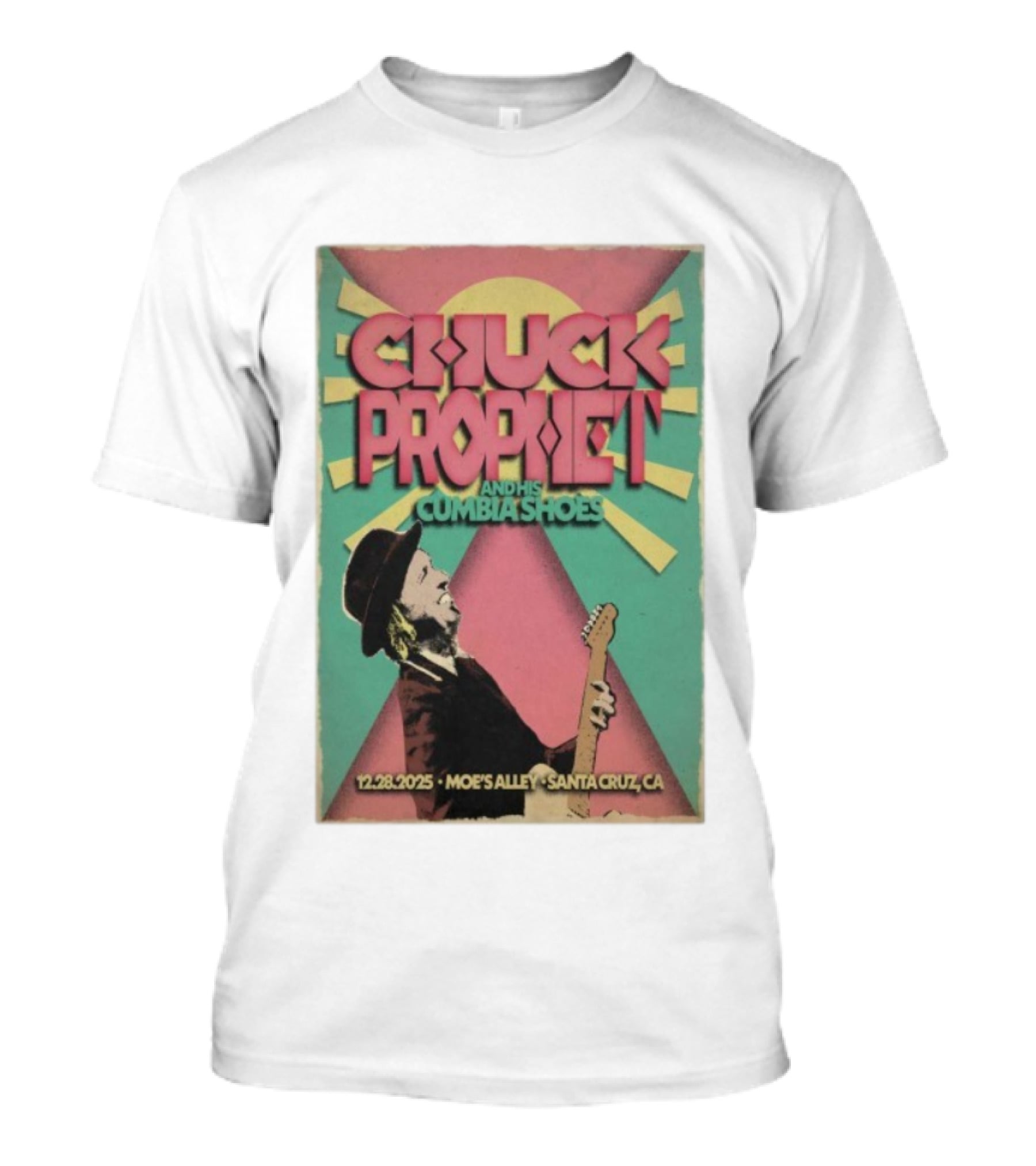 Chuck Prophet And His Cumbia Shoes Moe's Alley Santa Cruz CA 12.28.2025 T-Shirt