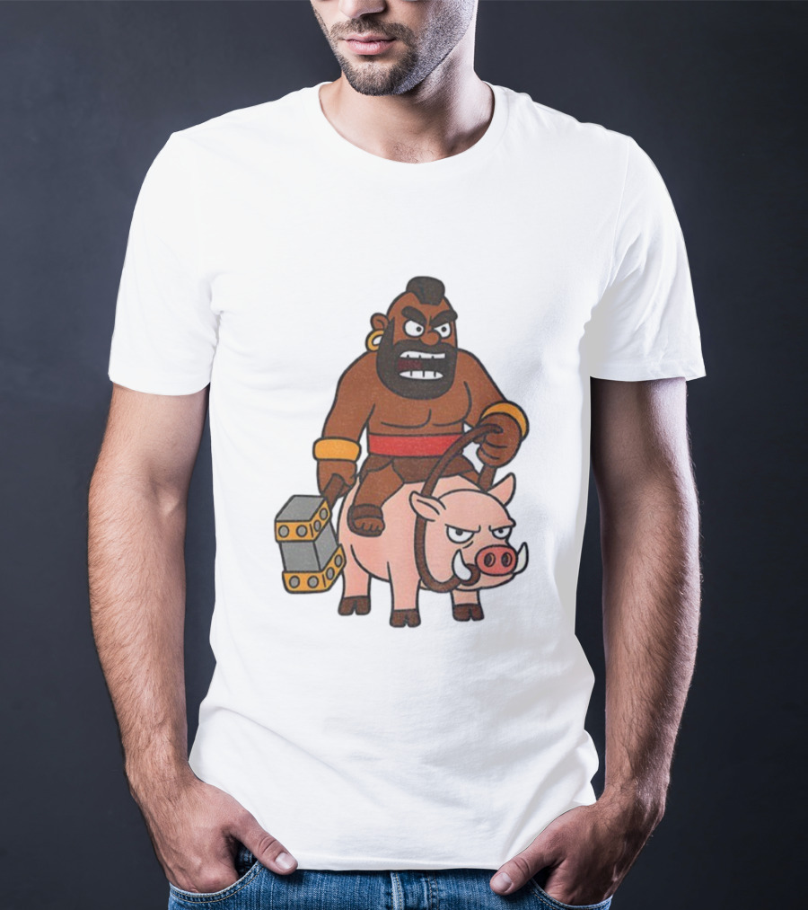 Hog Rider Character From Clash Royale Game T-Shirt
