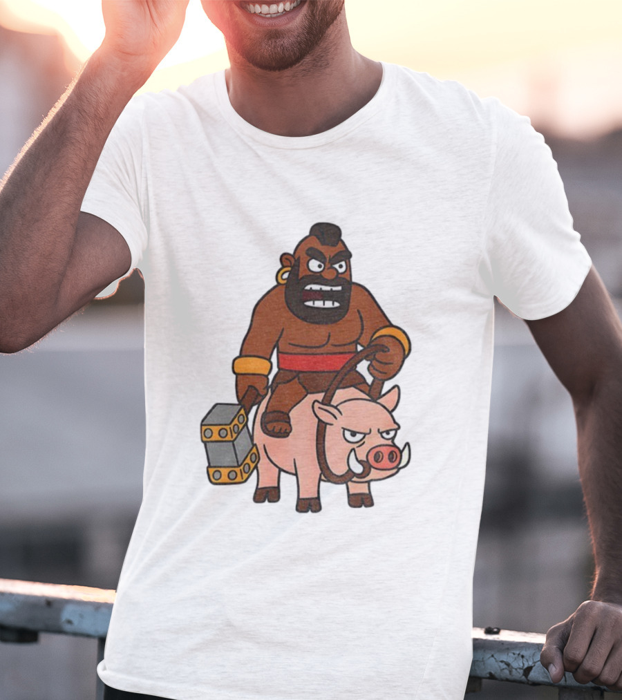 Hog Rider Character From Clash Royale Game T-Shirt