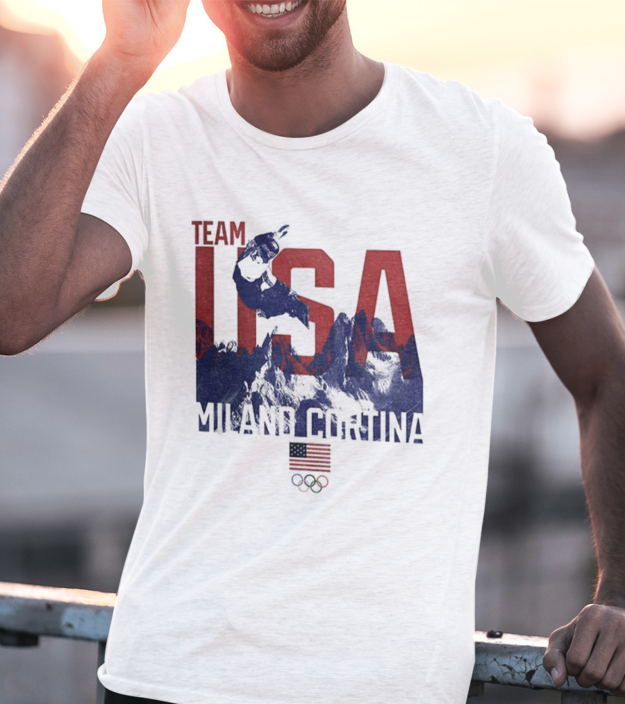 Team USA Olympic 2026 Milano Cortina American Flag T-Shirt