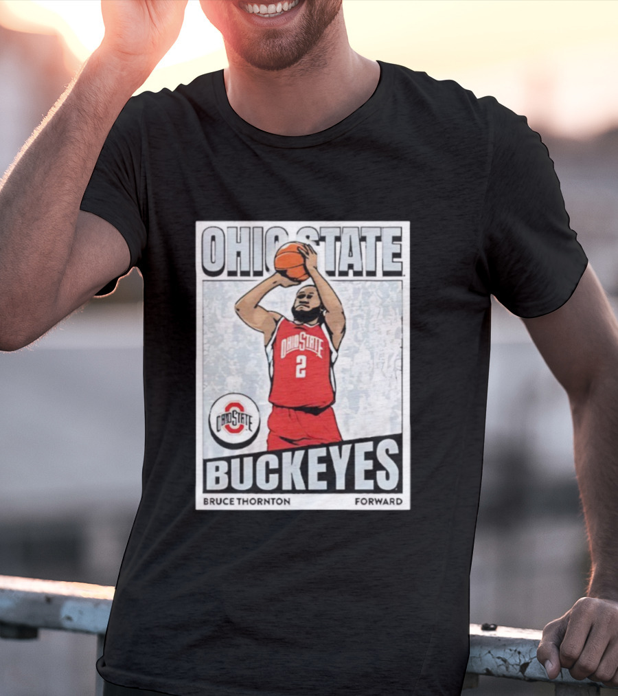 Ohio State Buckeyes Bruce Thornton Basketball Forward Nummer 2 T-Shirt