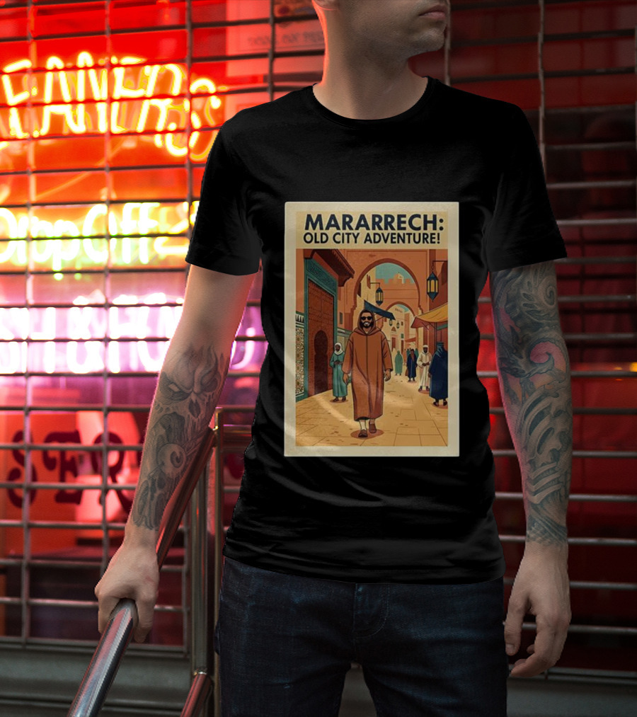 MARARRECH Old City Adventure Vintage Medina Travel Appeal T-Shirt