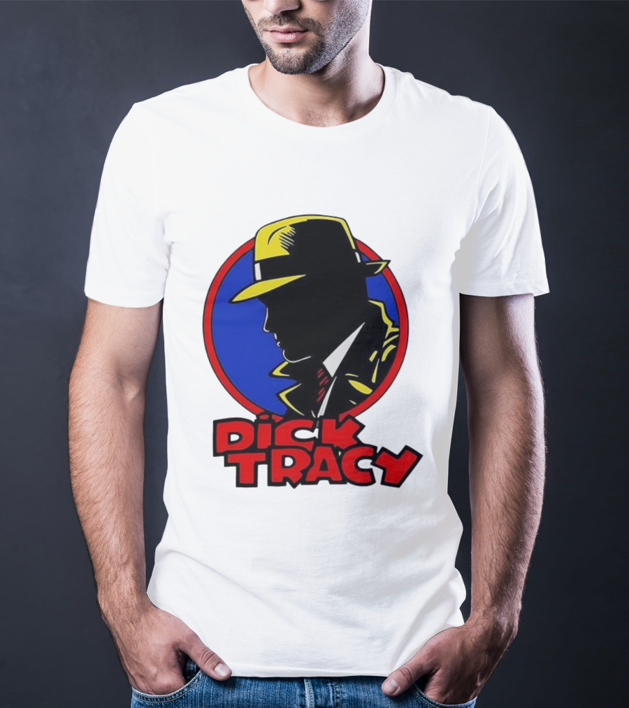 Dick Tracy Vintage Detective Icon Fedora Graphic T-Shirt